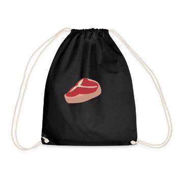 Steak d'os - Sac de sport léger - noir - Devant