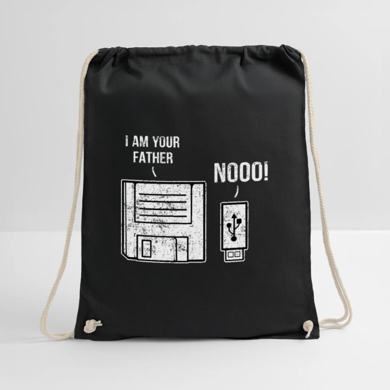 IT Programmierer Im Your Father Diskette Turnbeutel