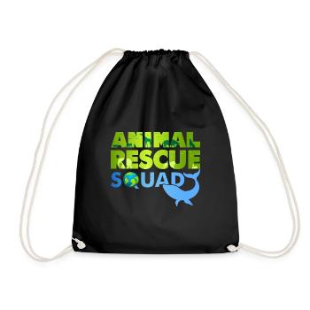 Animal Rescue Squad Citation drôle de bien-être - Sac de sport léger - noir - Devant
