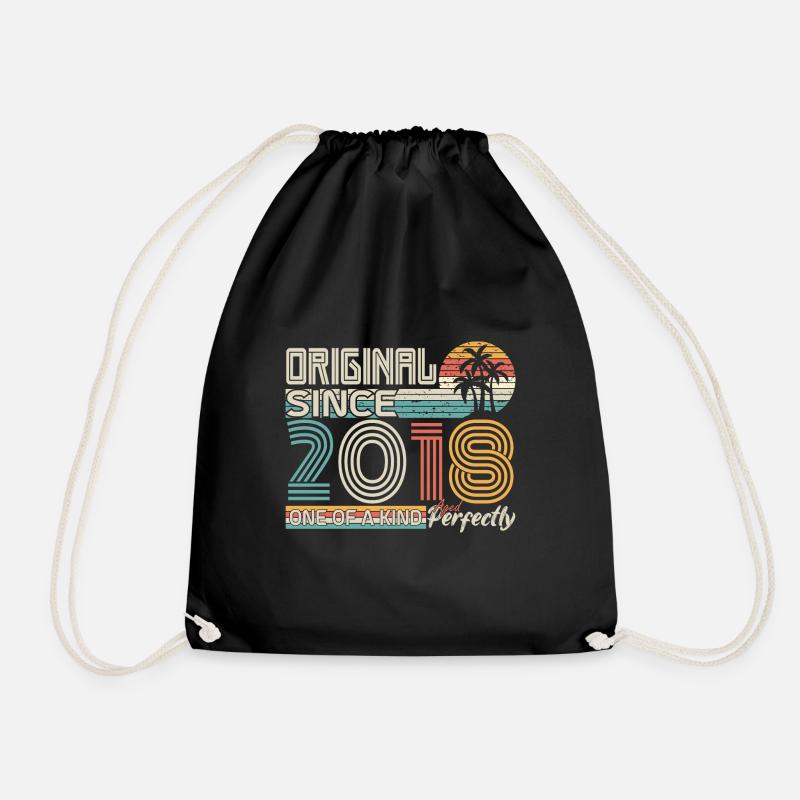 2018 Jubiläum 2018 geboren 2018 Jubiläum - Turnbeutel - Schwarz
