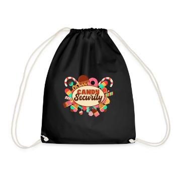 Candy Security - Drawstring Bag - black - Front