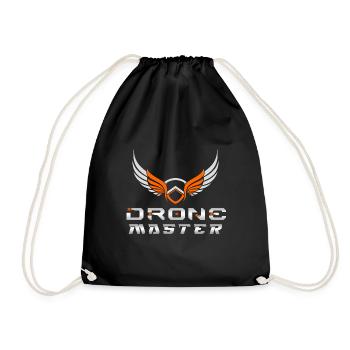 Drone Drones Drone Flight Drone Pilot - Drawstring Bag - black - Front