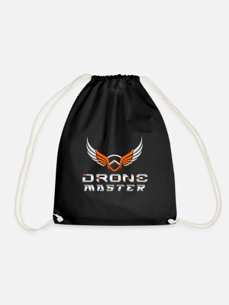 Drone Drones Drone Flight Drone Pilot - Drawstring Bag - black
