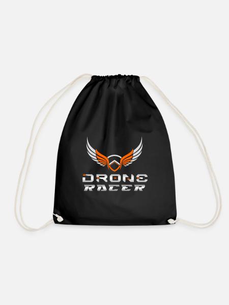 Drone Drones Drone Flight Drone Pilot - Drawstring Bag - black