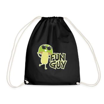 Guy Fun Fungi Mushroom - Turnbeutel - Schwarz - Vorne