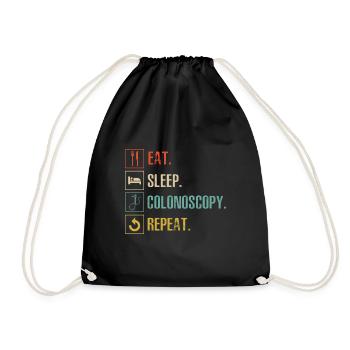 Gastro-entérologie Endoscopie Coloscopie - Sac de sport léger - noir - Devant