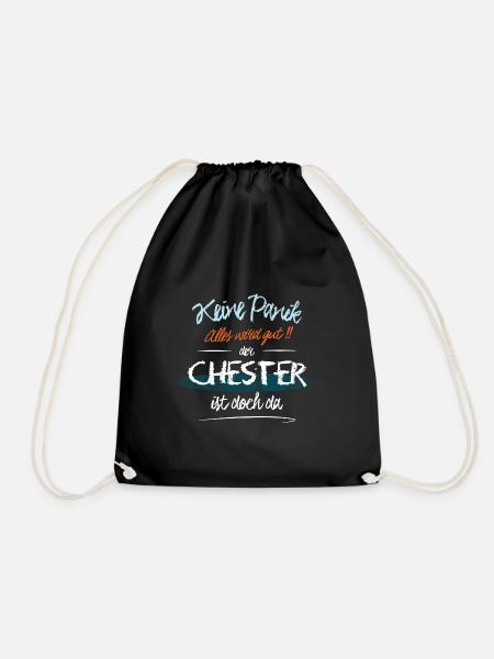 Chester - Keine Panik. Alles wird gut - Turnbeutel - Schwarz