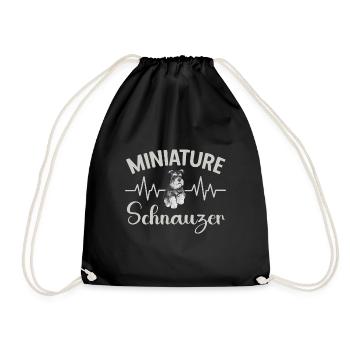 Schnauzer nain Chien Schnauzer - Sac de sport léger - noir - Devant