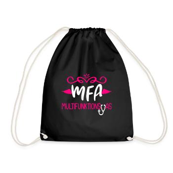 MFA As Medical Assistant - Drawstring Bag - black - Front