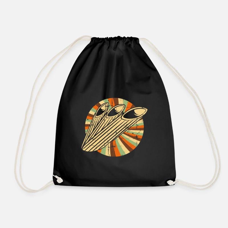noodles - Drawstring Bag - black