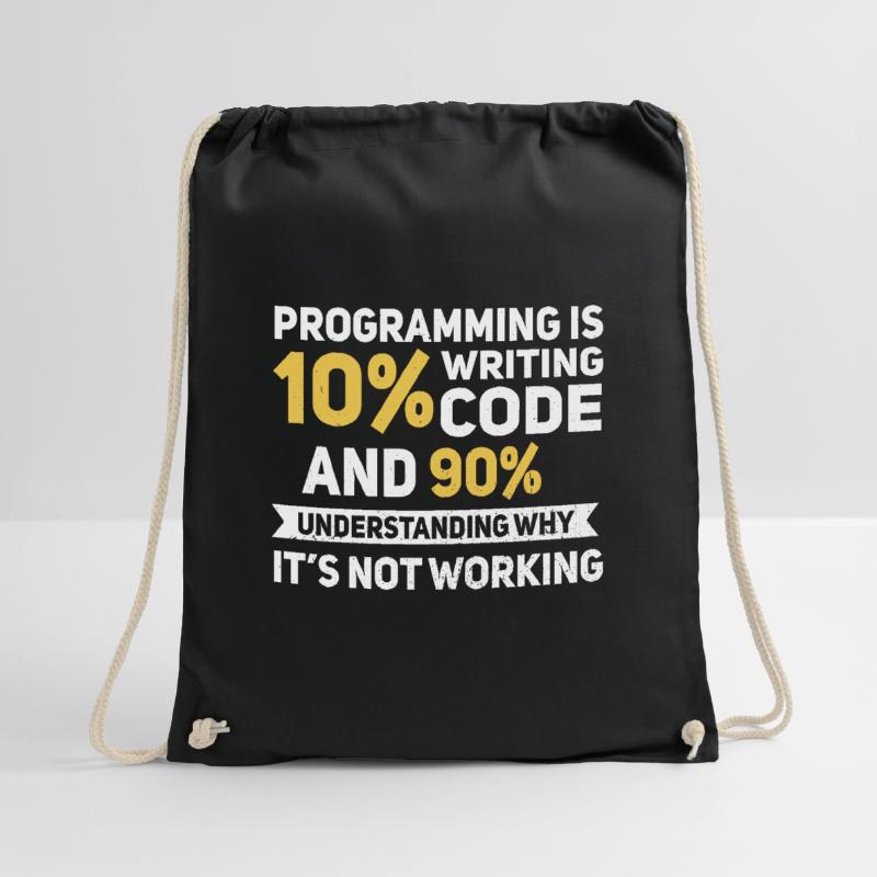 Programming Quota... Programmers & Nerd Drawstring Bag