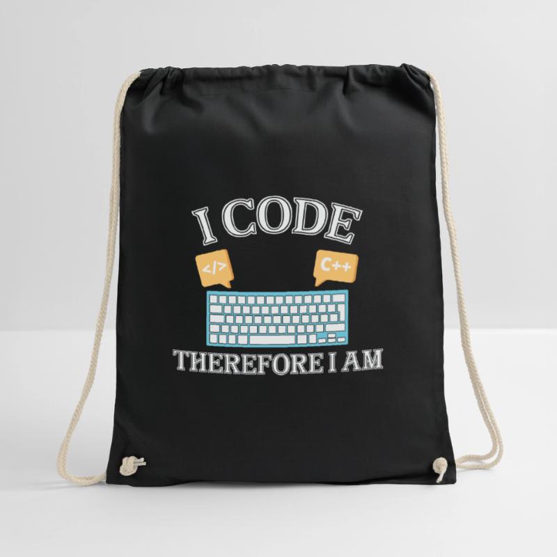 I code therefore i am Funny Programmer for Woman Turnbeutel