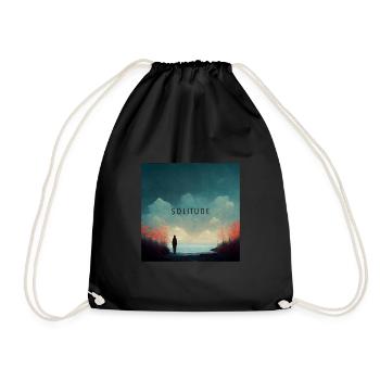 Solitude - Lonely Man - Sac de sport léger - noir - Devant