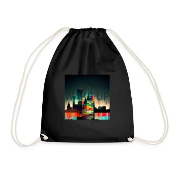 Réveillez Wach Auf - Sac de sport léger - noir - Devant
