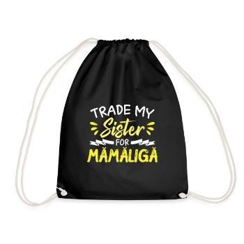 Drôle de soeur cuisine roumaine Mamaliga - Sac de sport léger - noir - Devant