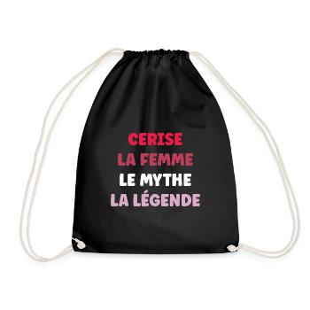 cerise la femme le mythe la légende - Sac de sport léger - noir - Devant