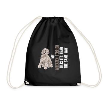 Terrier irlandais à enrobage doux - Sac de sport léger - noir - Devant