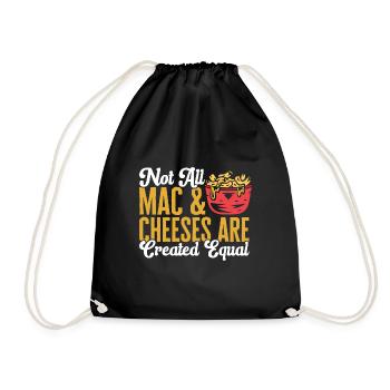 Macaroni Cheese Lover Mac And Cheese - Drawstring Bag - black - Front