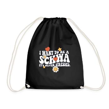 Je veux être professeur d’anglais Schwa ELA Life - Sac de sport léger - noir - Devant