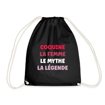 Coquine - Sac de sport léger - noir - Devant