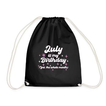 Juillet est mon anniversaire Oui Tout le mois Né en - Sac de sport léger - noir - Devant