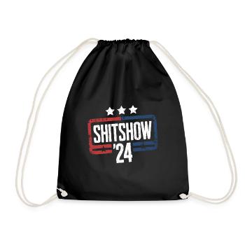 Shitshow 2024 Political Election Parody - Drawstring Bag - black - Front