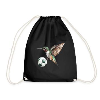 Kolibri - Turnbeutel - Schwarz - Vorne