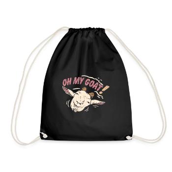 Oh my Goat | My Goat | Meine Ziege - Turnbeutel - Schwarz - Vorne
