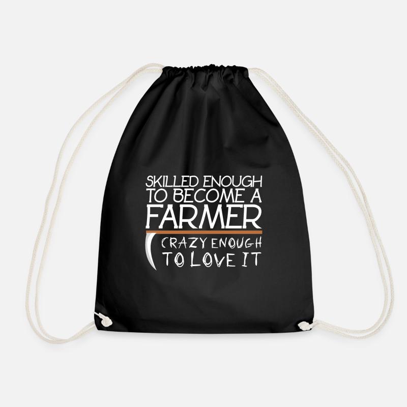 Farmer Farmer - Drawstring Bag - black