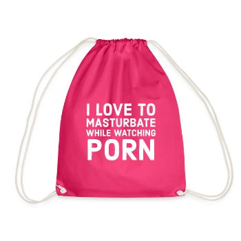 masturbation - Turnbeutel - Fuchsia - Vorne