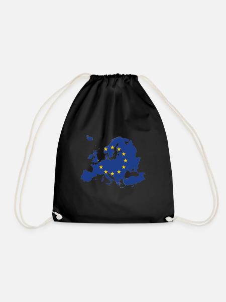 Europa - Turnbeutel - Schwarz