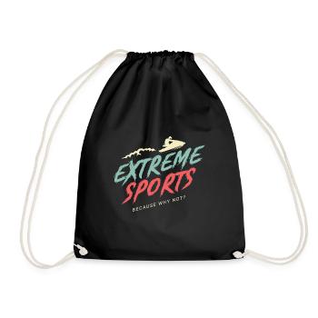 Extreme Sports Adrenaline Addictive Gift - Drawstring Bag - black - Front