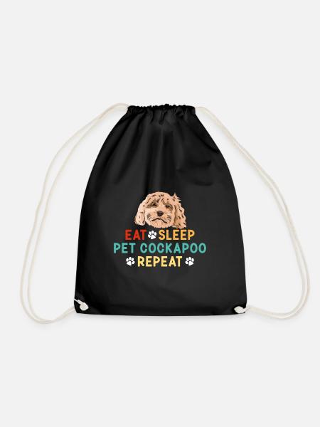 Cockapoo Hund - Turnbeutel - Schwarz