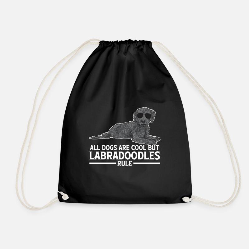 Labradoodle Hund - Turnbeutel - Schwarz