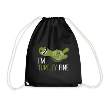 Turtle Turtle Pun Gift - Sac de sport léger - noir - Devant