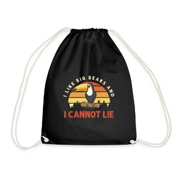 Toucan Bird Rainforest - Drawstring Bag - black - Front