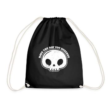 Ayez le jour où vous méritez l’esthétique grunge - Sac de sport léger - noir - Devant