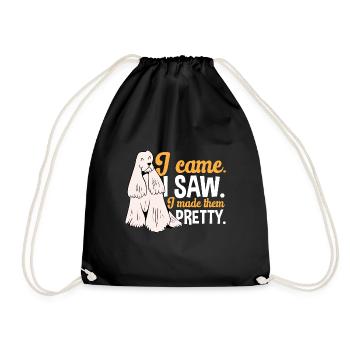 Salon de coiffure pour chiens - Sac de sport léger - noir - Devant