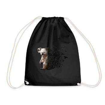 Koala - Drawstring Bag - black - Front