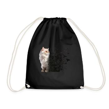 Persian Cat - Drawstring Bag - black - Front