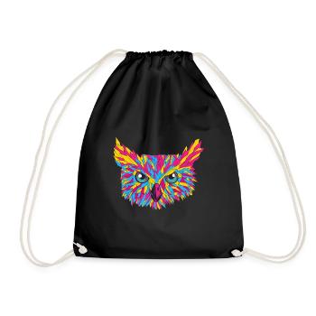 Pansexual Pride Funny Design Colors by PANSEXUAL - Drawstring Bag - black - Front