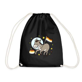 Donkey Astronaute Gay Bear Pride - Sac de sport léger - noir - Devant