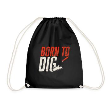 Archaeology Gift Archaeologist - Drawstring Bag - black - Front