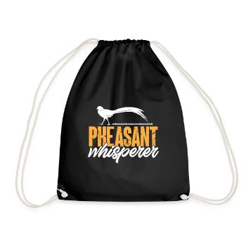 Pheasant hunting Pheasant Bird hunting Bird hunters - Drawstring Bag - black - Front