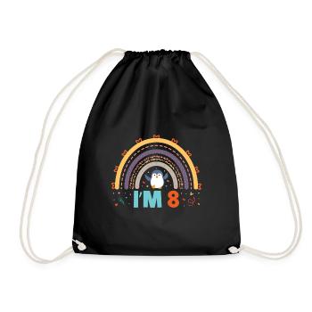 King Penguin Emperor Penguin Penguin Gift - Drawstring Bag - black - Front