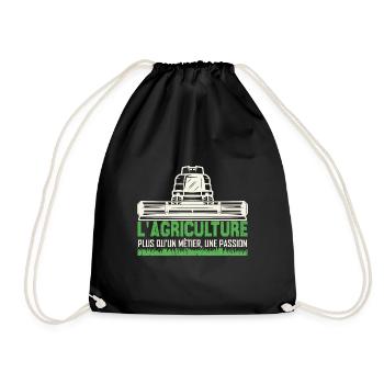 L'agriculture plus qu'un métier, une passion. - Sac de sport léger - noir - Devant