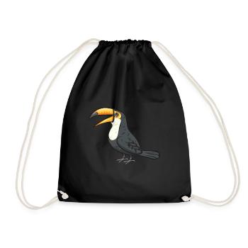 Toucan Bird Rainforest - Drawstring Bag - black - Front