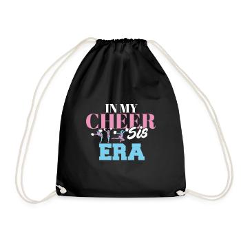 In My Cheer Sis Era Cheering Dance Member Proud - Drawstring Bag - black - Front