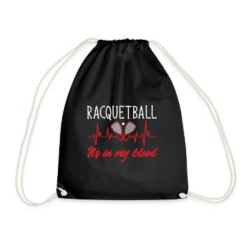 Joueur de racquetball Racquetball - Sac de sport léger - noir - Devant