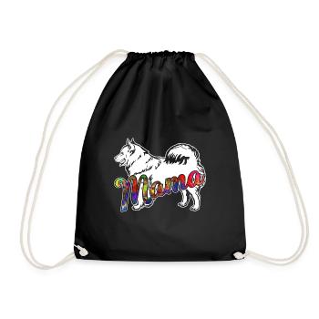 Samoyed Samoyed Mama - Drawstring Bag - black - Front